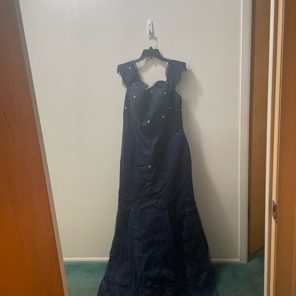 Brand New Elegant Navy Blue Gown